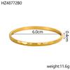 CARLIDANA Fashion Stainless Steel Jewelry 18k Gold Plated Luxury Hollow Bracelet Leaf Shape Open Cuff Bangle for Women Girls