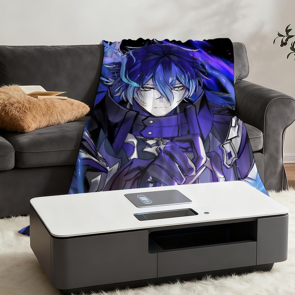 Genshin Impact Flins Decke Überwurf Super Kuschelig Plüsch Wohnzimmer Sofa Couch Kindliche Geburtstagsgeschenke