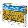 Epoch Puzzle Japanisches Sonnenblumendorf im Sonnenschein Hokkaido Enthält und Punktekarten 1000-Teile-Puzzle Landschaft - (50x75cm) 09-029s, Kleber,