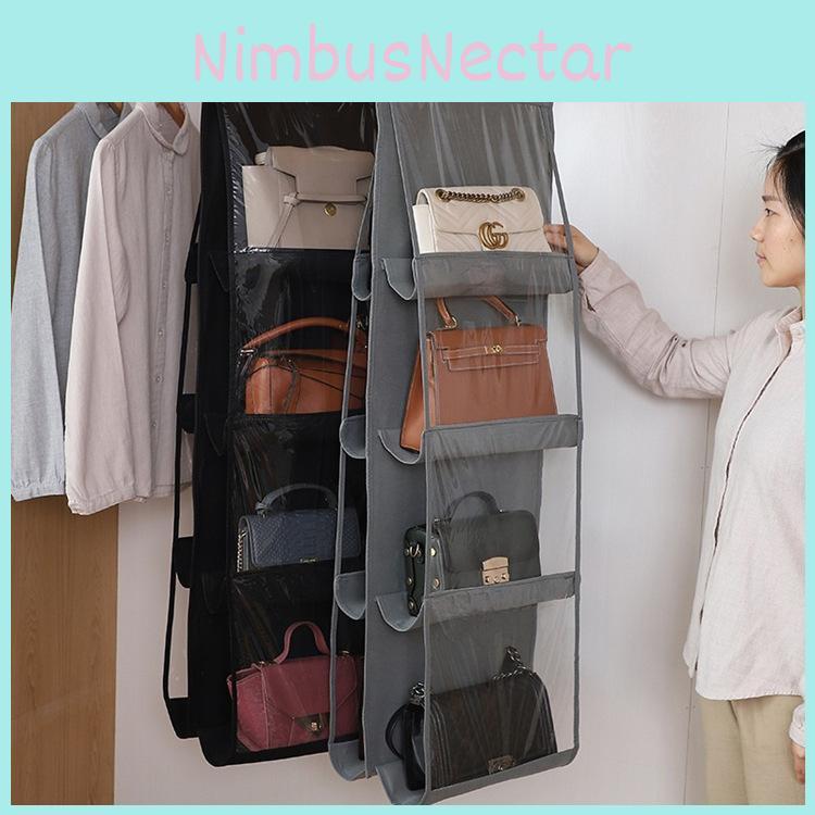 Purpose Hanging Multi Storage Bag With Thickened Double Sided Wardrobe Pouch