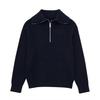 NSSF Women's Striped Wool Half-Zip Pullover - 2024 Autumn/Winter Fashion with Lapel.