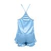 Women's Fashion Loose-Fit Strapless Sleeveless Top And Shorts Set Casual Pajama Set