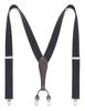 HISDERN Black Wide Gift Box Adjustable Elastic Secure with 6 Popular Gift BY Men's Y-Shaped Suspenders, 35mm, Stylish, Included, Strap, Clips, Item,