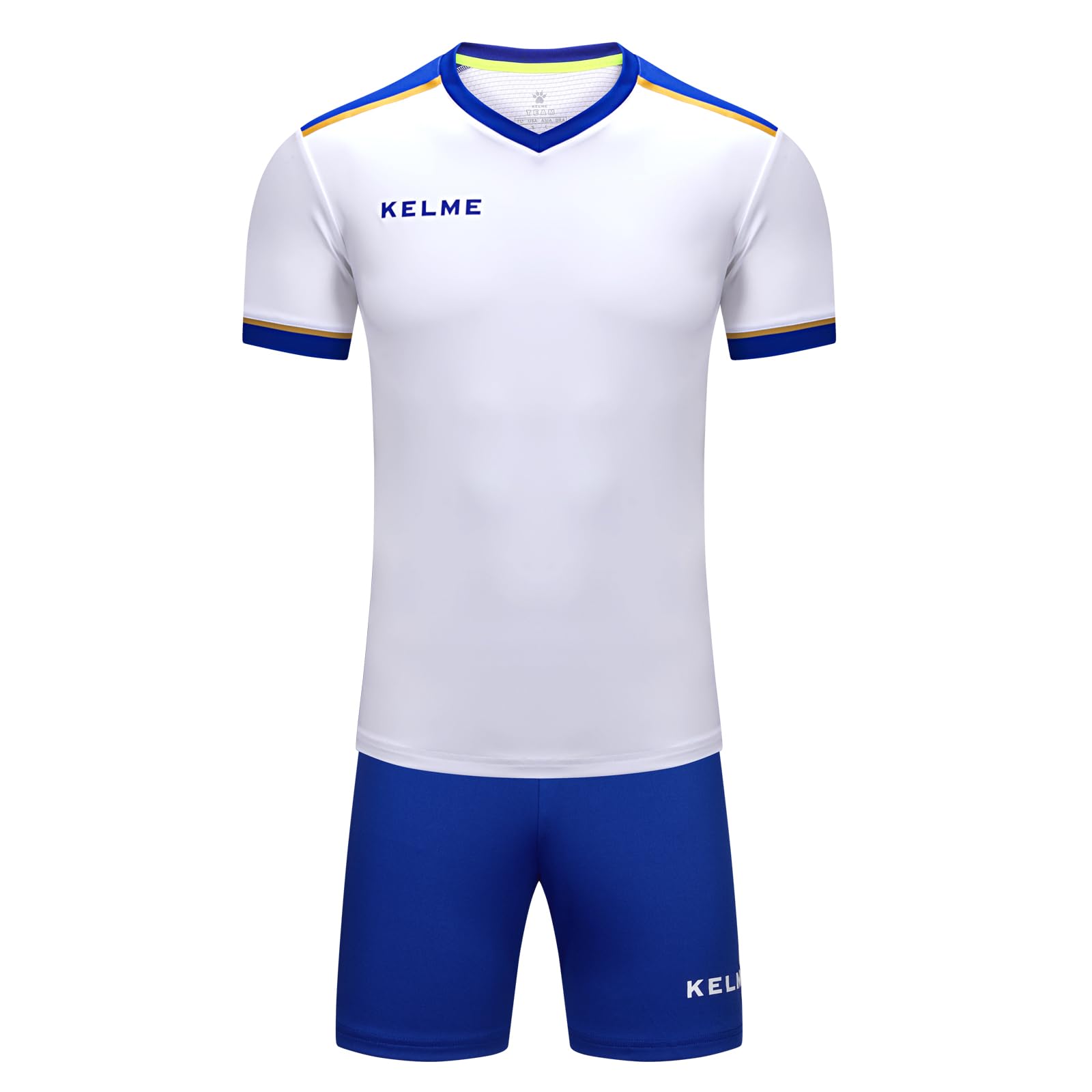 

Kelme Men s Soccer Practice Set: Football Shirt and Pants (White, Size L)