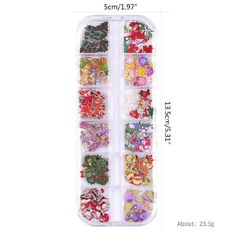 Celebrate Christmas Halloween Nail Sequins Wood Pulp Nail Art Flower for Butterf