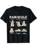 Funny Pain Scale Snowman Nurse T-Shirt - Humorous Medical Chart Design with 10/1