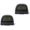 2-Piece 18-LED Black License Plate Lights for Pickup Trucks, Chevrolet, Saab, Bantamah, GMC, Cadillac.