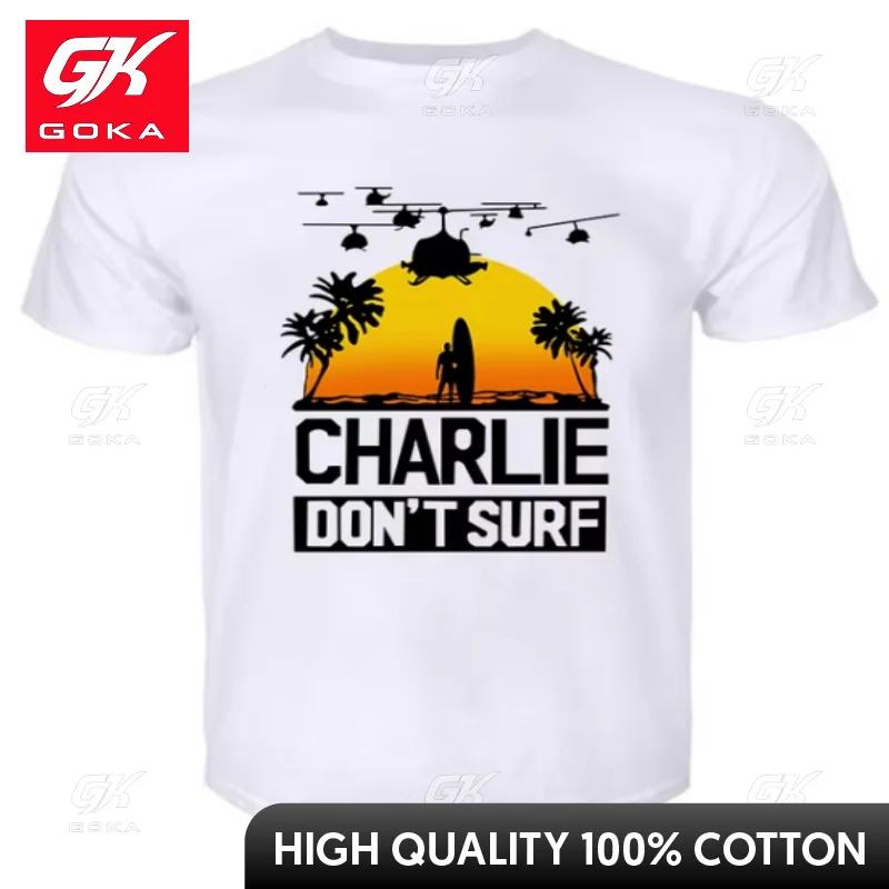 Charlie Dont Surf Tshirt Unisex Apocalypse Now Film Movie Unisex Tshirt Fashion Cotton Teeshirtdesign Sense of Fashion S