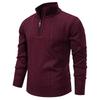 Herren 2025 Herbst/Winter Halb-Reißverschluss Freizeit Pullover Pullover mit Samtstrick