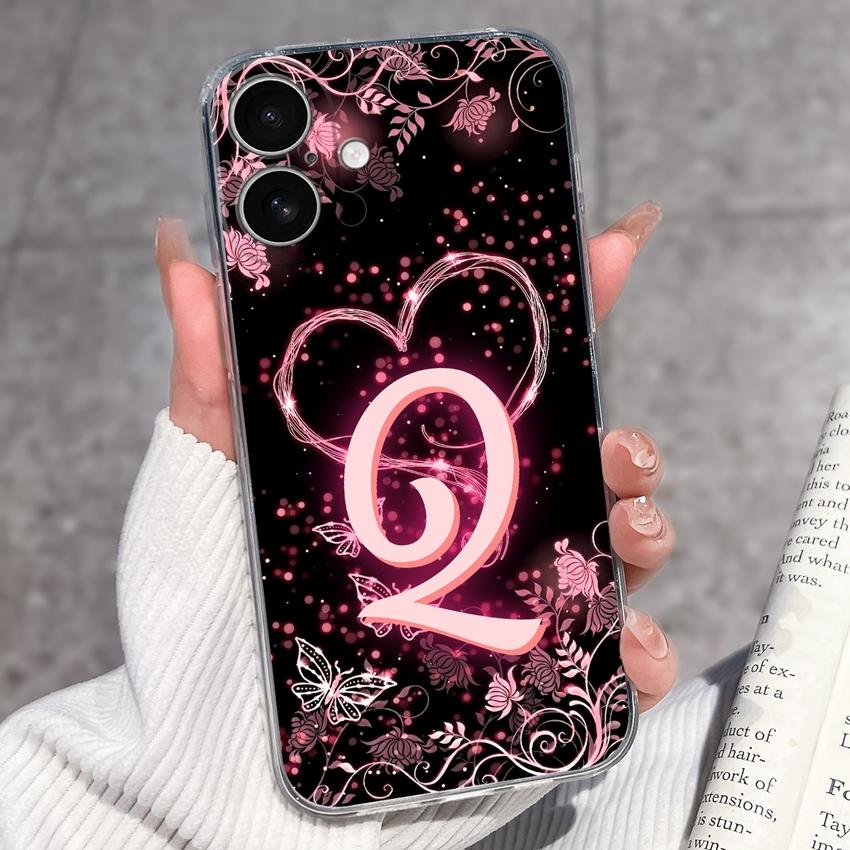 Für iPhone 17 16 15 14 Pro Max Plus 16e 17air Schöne goldene Buchstaben Handyhülle Transparentes TPU Anti-Sturz Schutz Ultra Dünne Hülle Für iPhone Capa