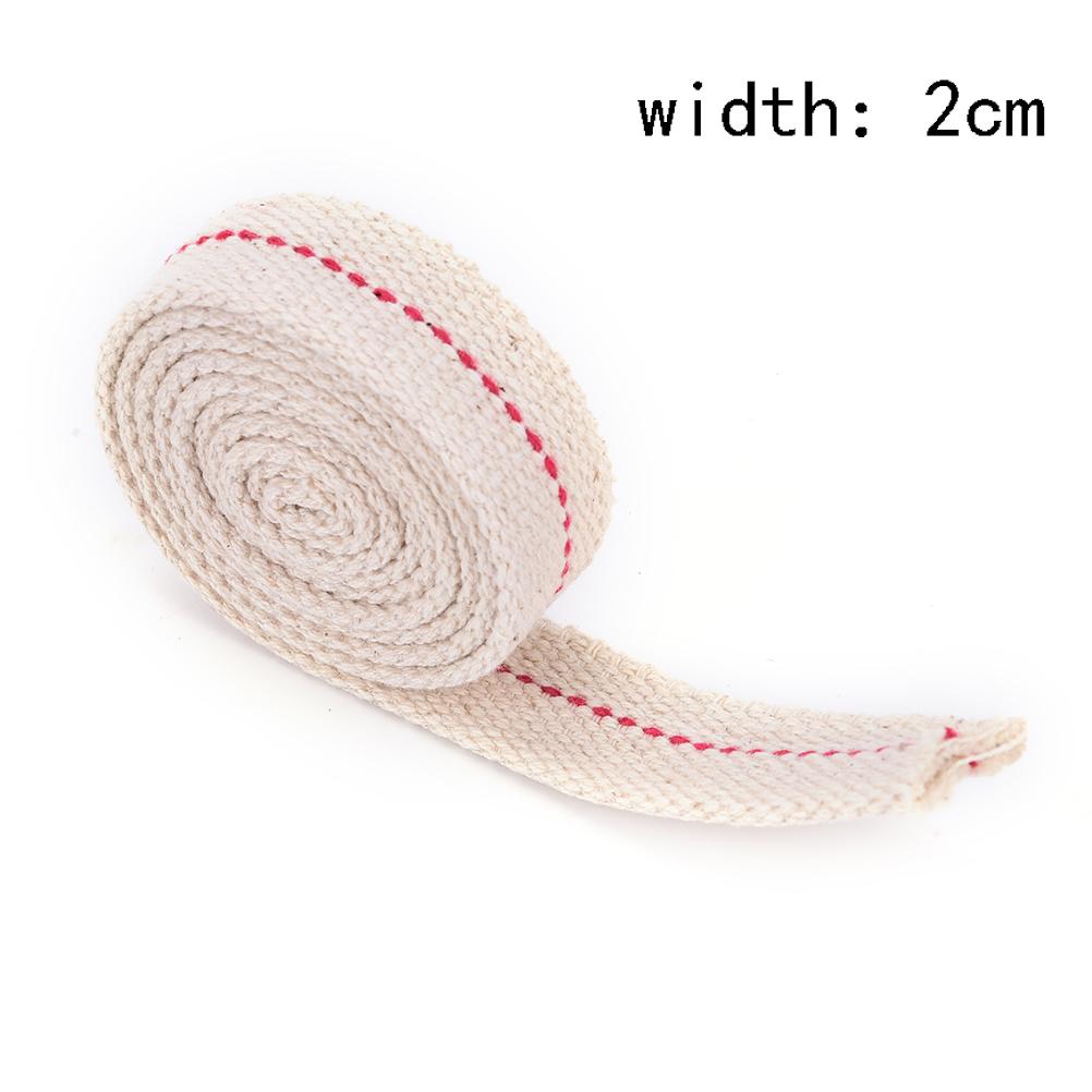 High Quality 1Meter  Flat Cotton Oil Lamp Wick Kerosene Lamp Wick Braided Cotton Wick 05cm-2cm For Oil Lamp 