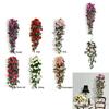 Exquisite 90cm Artificial Flower Garland With Colorful Silk Roses And Vibrant Ivy For Wall Decoration