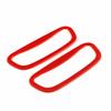Inner Tailgate Rear Door Switch Trim 2PCS For Jeep Cherokee 2014-2018 Bright Red