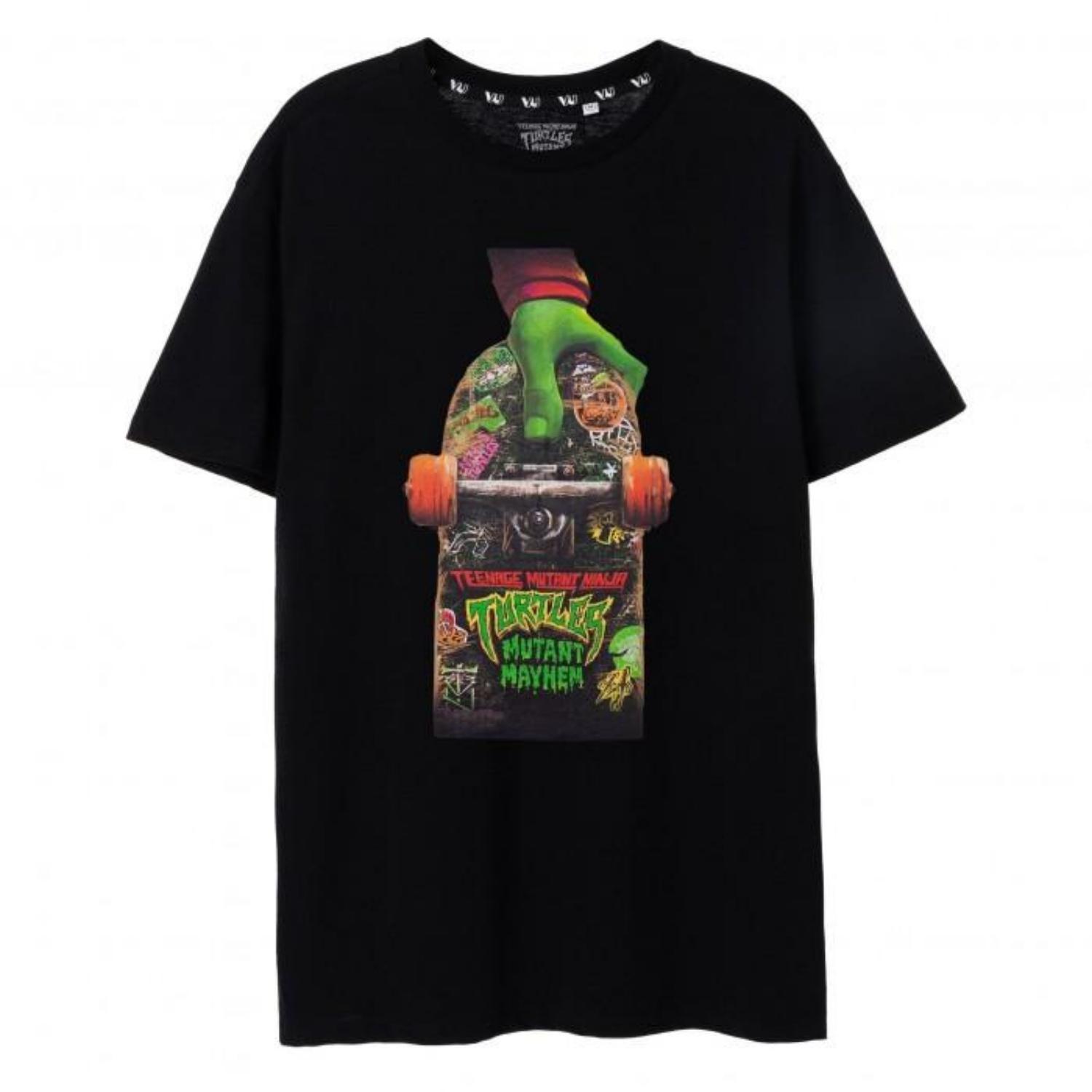 Teenage Mutant Ninja Turtles_ Mutant Mayhem Mens Skateboard T-Shirt S чёрный