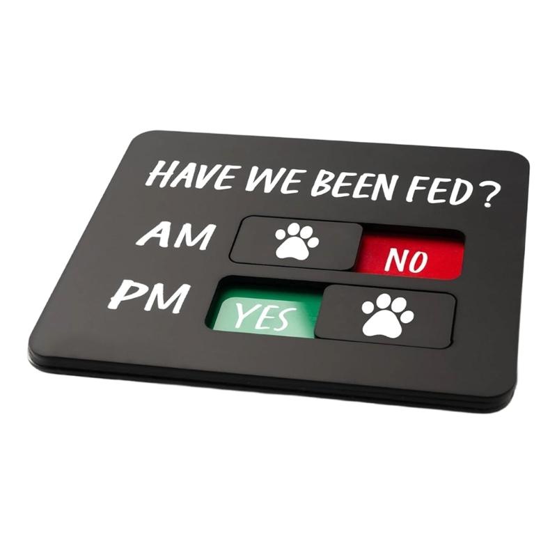 

Magnetic Pet Feeders Reminder Refrigerator Magnet for Pet Cats Dog Owners AM/PM Daily Indication Chart Feed Your Pet