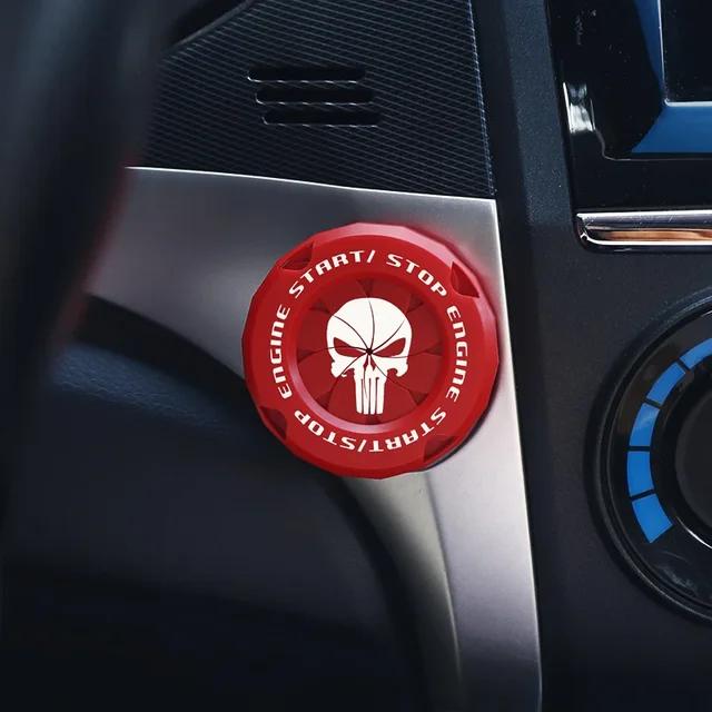 

Автомобіль Onekey Start Stop Кнопка Кришка Декор Наклейка Перемикач запалювання двигуна Захисний чохол Мотоцикл Інтер єр автомобіля StartRing