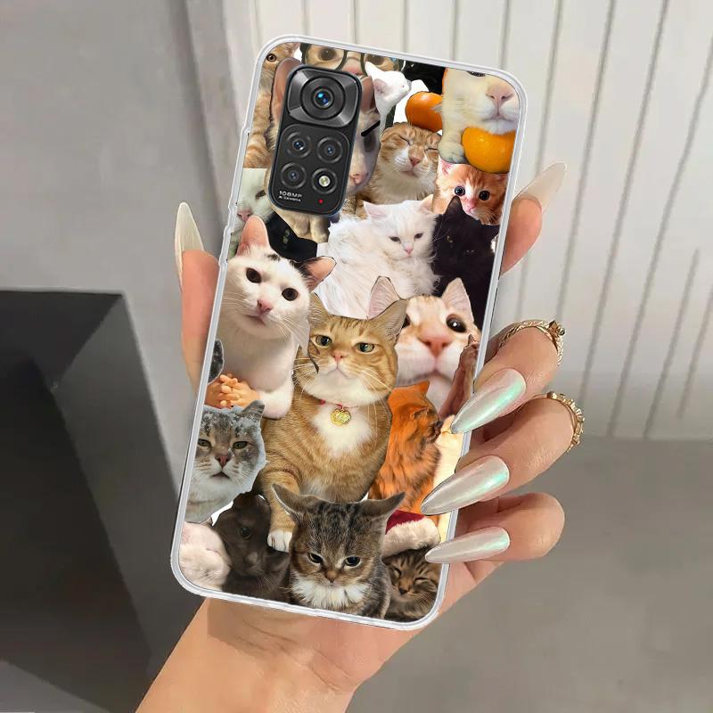 Crying Cat Memes Phone Case for Xiaomi Redmi Note 15 14 14S 13 12S 12 Pro 11S 11 Plus 11T 11E 10S Soft Funda Print Shell Redmi N