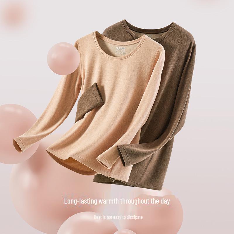 Brand Matching Style Cashmere Thermal Underwear Set for Couples: Women's Autumn/Winter Warm Rabbit Wool Base Layer Top and Bottom