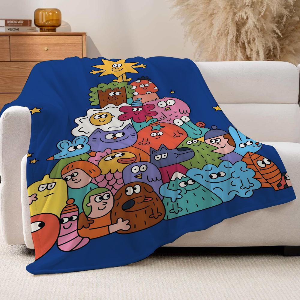 Fashion print N Nina D Dzyvulska Blanket For Sofa Office Bed Plane Travel Sleep Read Relax Camping Soft And Warm