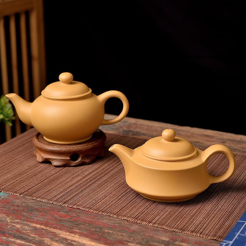 Purple Sand Teapot, Tea Maker, Golden Cinnabar Clay Pot, Kung Fu Tea Set, Antique Pot, Segment Mud Pot, Household