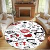 Betty Boop Print Round Rug, Washable Floor Carpet, For Entryway Dorm Laundry Room Office Study, Home Decor Birthday Christmas Gift