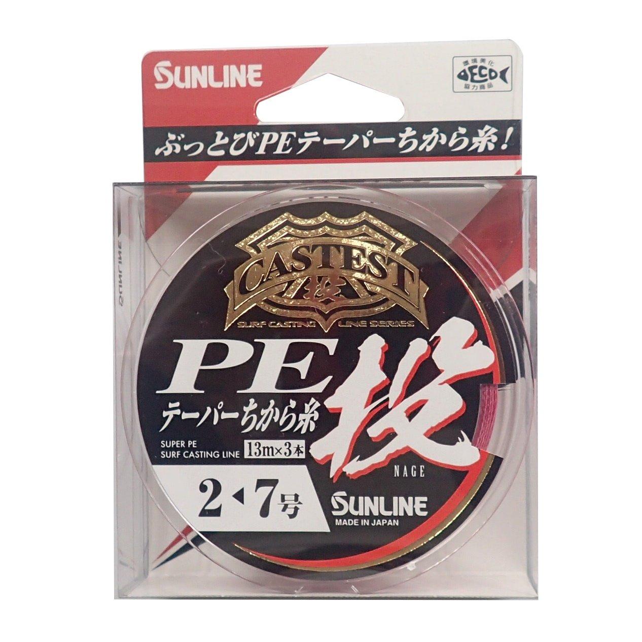 

SUNLINE PE Line CASTEST PE Taper Power Throw Throw 13м x 3 Красный Нет. 2-7