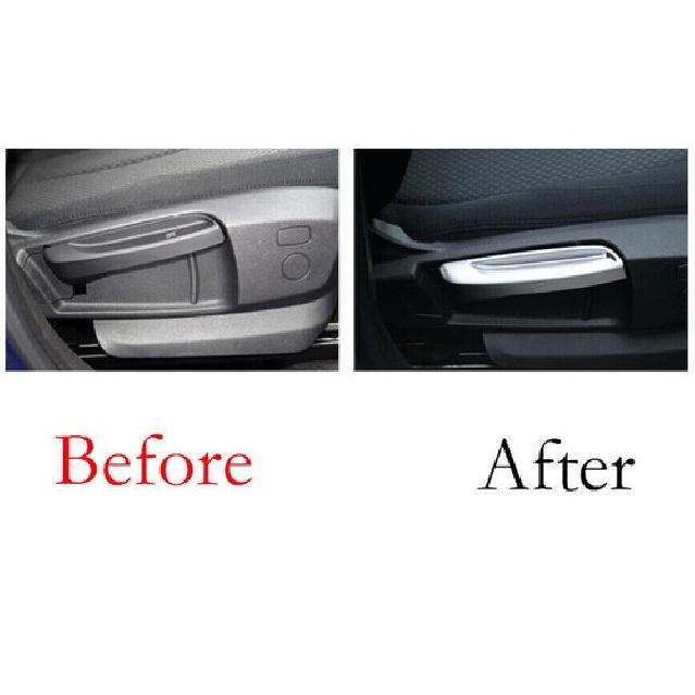 For BMW 2 Series Touring 17-18 Cover Trim Seat Adjust Handle Panel Matte Silver
