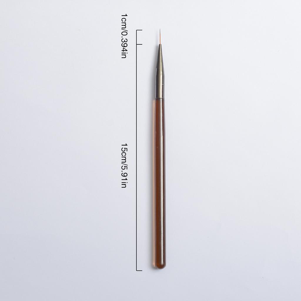Japanese nail art brush set, pull-up brush for beginners, gradient technique, French round head nail art tool, brush, brown colo