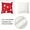 1 Pieces Christmas Red Pillows With Tree Candy Cane Polyester pillowcase, sofa decorative cushion cov Headboard Pillow