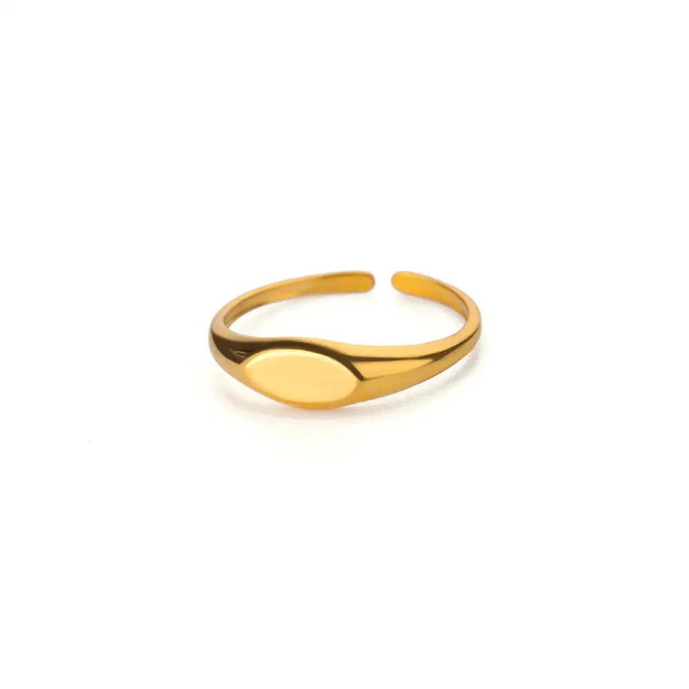 European & American Serpentine Curve Geometric Open Ring - Non-fading Fashion Design