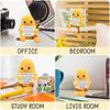 Cute Positive Energy Duck Positive Knitted Doll Crochet Emotional Support Duck Bookshelf Office Decor Gift