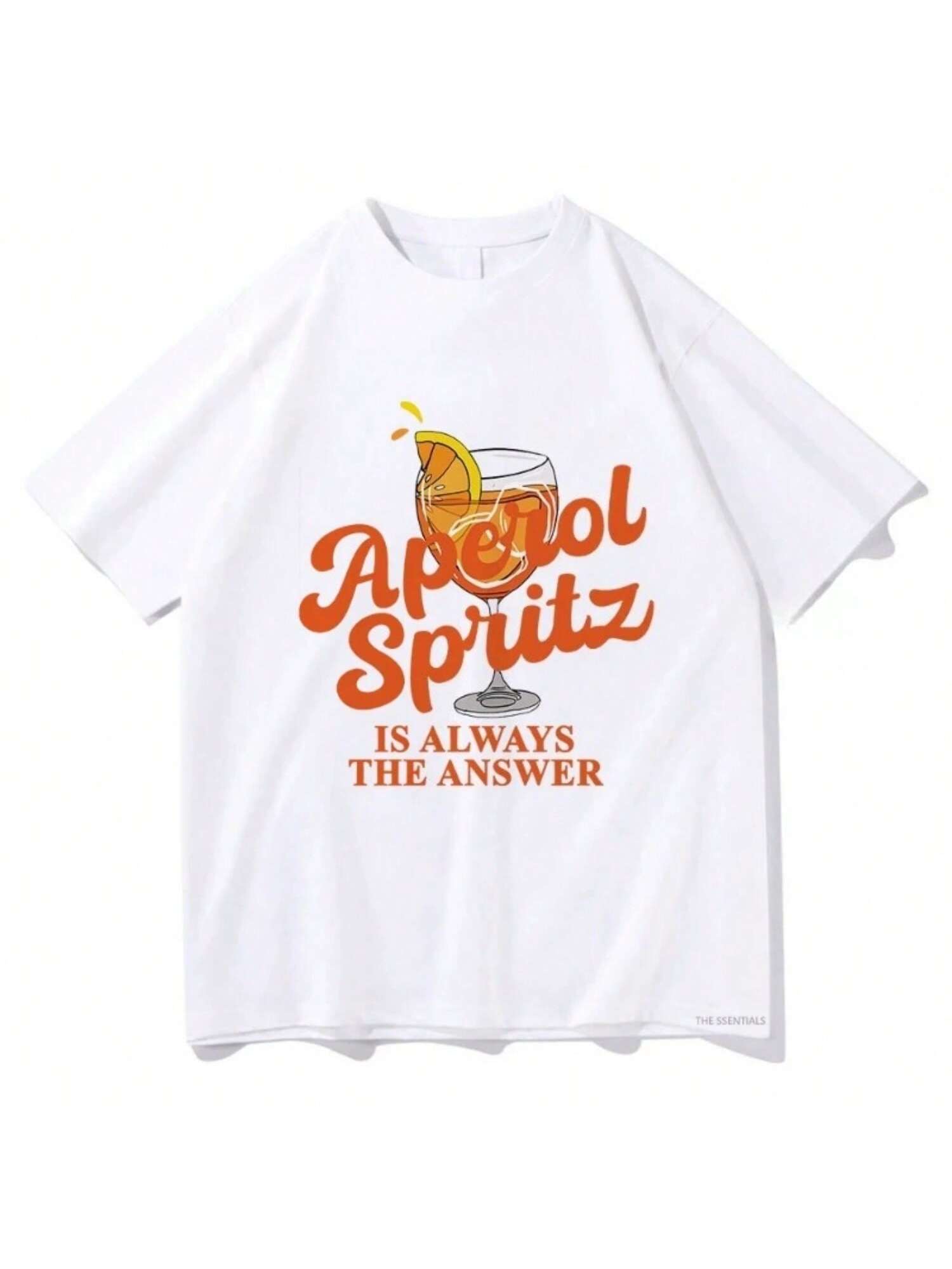 

Aperol Spritz Is Always The Answer T-Shirt 2025 Men And Women Harajuku T-Shirt Neutral Retro Cotton Loose Top Street Wear XXXXXL