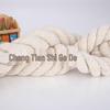Off-White Three-Strand Cotton Curtain Tie Rope for DIY Projects