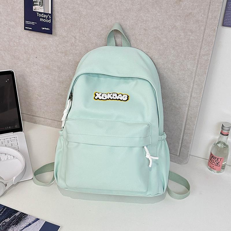 Однотонный рюкзак школьная сумка кампус рюкзак Small зелёный — фото 16