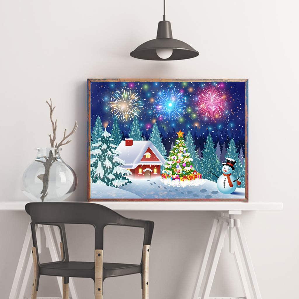 5D-Diamantgemälde zum Selbermachen, Feuerwerk, Kreuzstich-Set, Mosaik-Diamant-Stickerei, komplett, rund, quadratisch, Heimdekoration