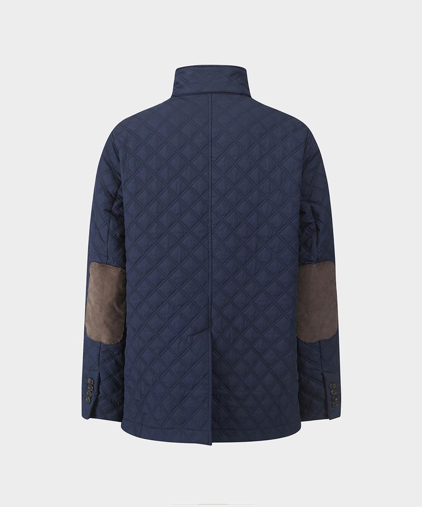 Brooks Brothers Diamond Quilted Blazer (Navy) (Bbojmm4827Qef)