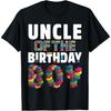Uncle Master Builder Boy Building Blocks Birthday Bricks T-Shirt