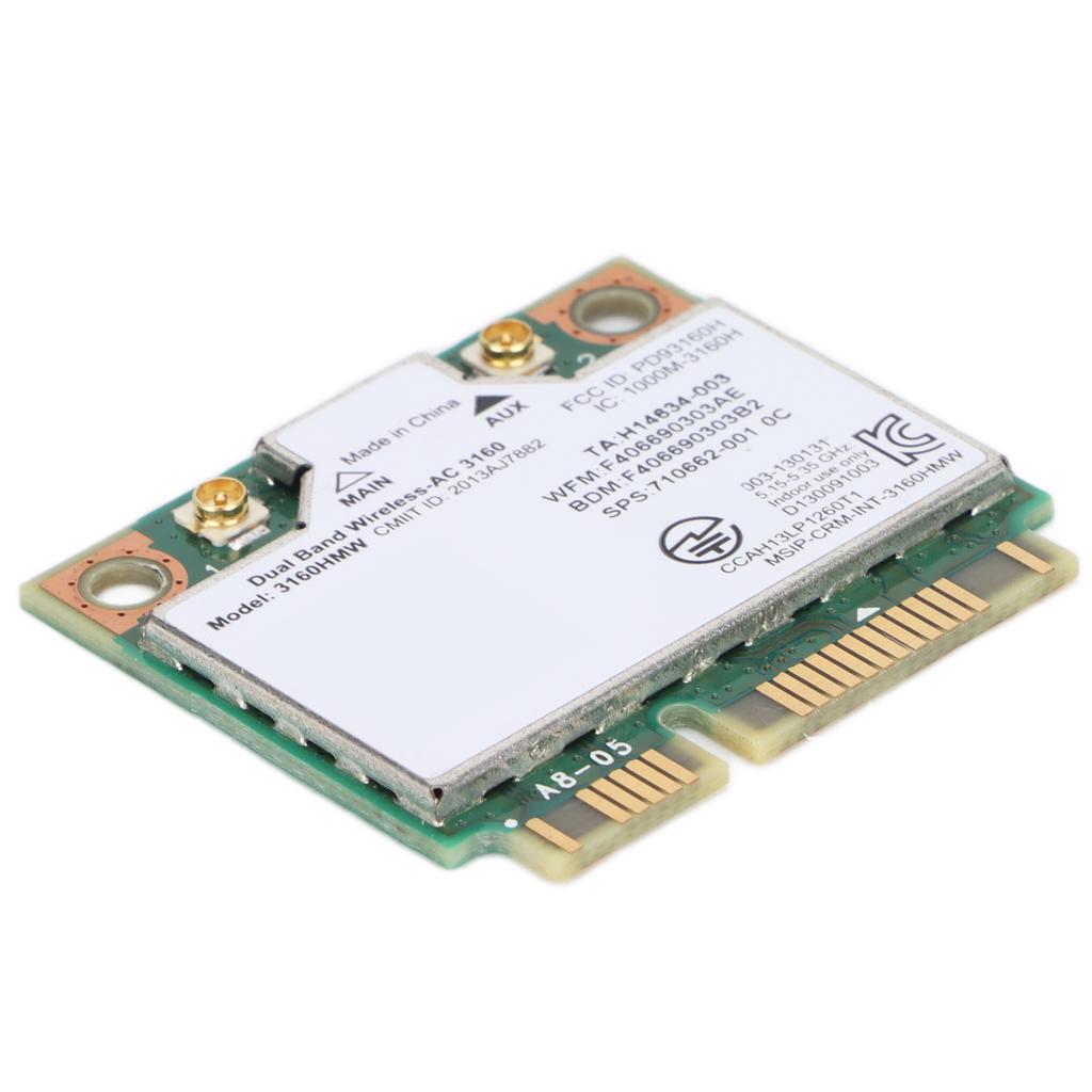 Wireless Card Dual Band 2.4GHz 5GHz Network Computer Accessories for Windows7 for Windws8 for Windows10