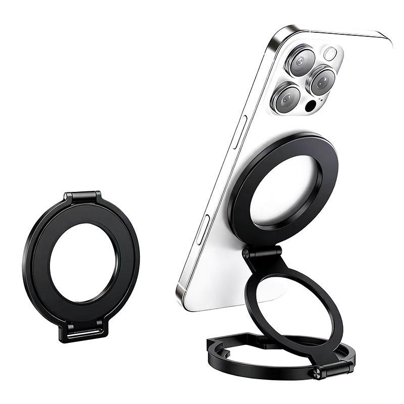 Magnetic Zinc Alloy Phone Ring Holder & Stand