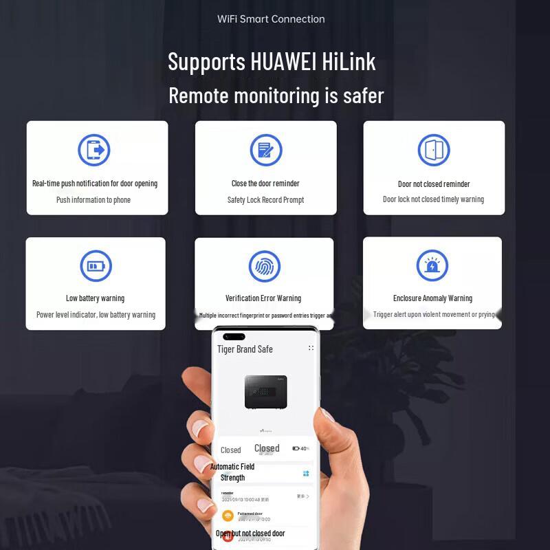 TIGER Smart WiFi Fingerprint Security Safe