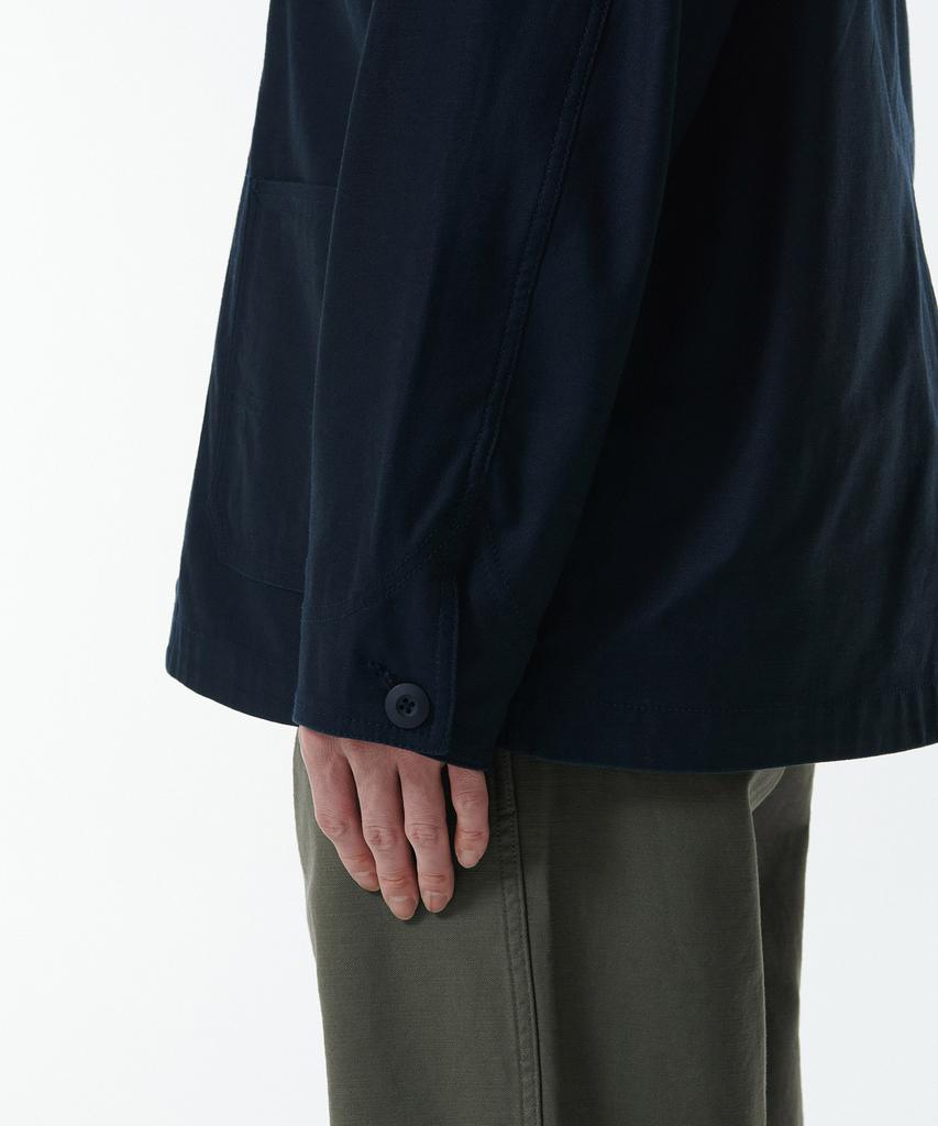 Musinsa Standard Back Satin Chore Jacket [Navy]