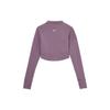 Dri-FIT One Luxe Performance Short-Sleeve Top Women Tops Dust-Purple FB5277-536