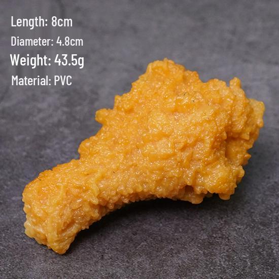 Fried Chicken and Snacks Fake Food Model: KFC-Style Props Set with Hamburger, French Fries, and Orleans Chicken Leg