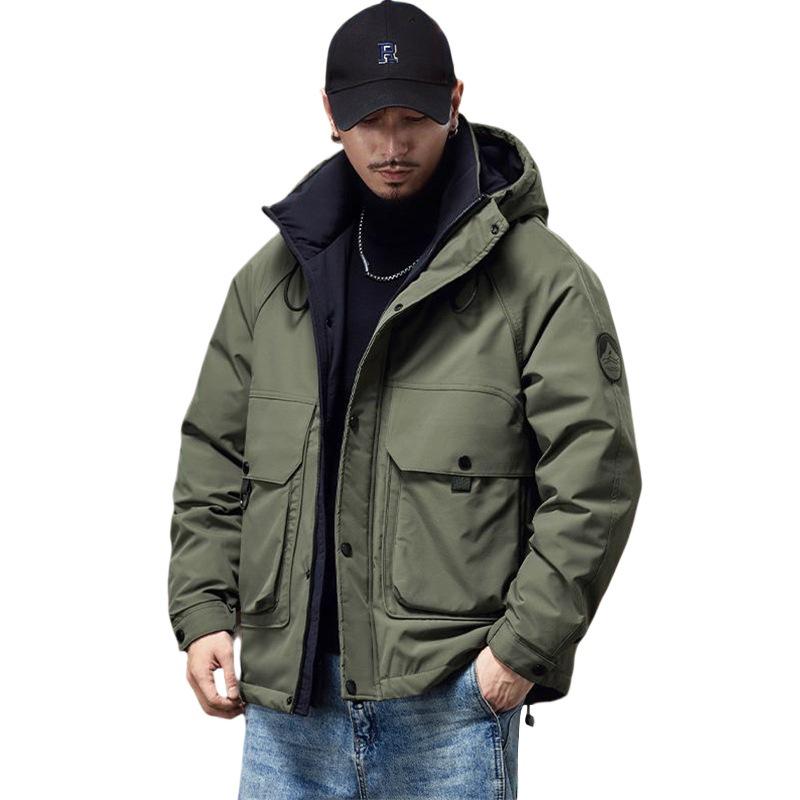 2025 Winter Men's Retro Down Workwear Jacket - Trendy American Style