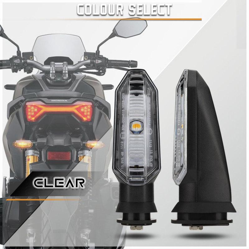 

1 пара светодиодных указателей поворота для мотоцикла, предупреждающие мигающие огни, аксессуары для модификации clear lens