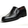 Men Leather Shoes Business Shoes Round Toe Dress Shoes Party Wedding Shoe High Quality Casual Men Loafers Work Slip-On Flat Shoe