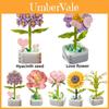 Educational Flower Assembly Toy Innovative Plant Building Blocks For Kids Abs Plastic Material