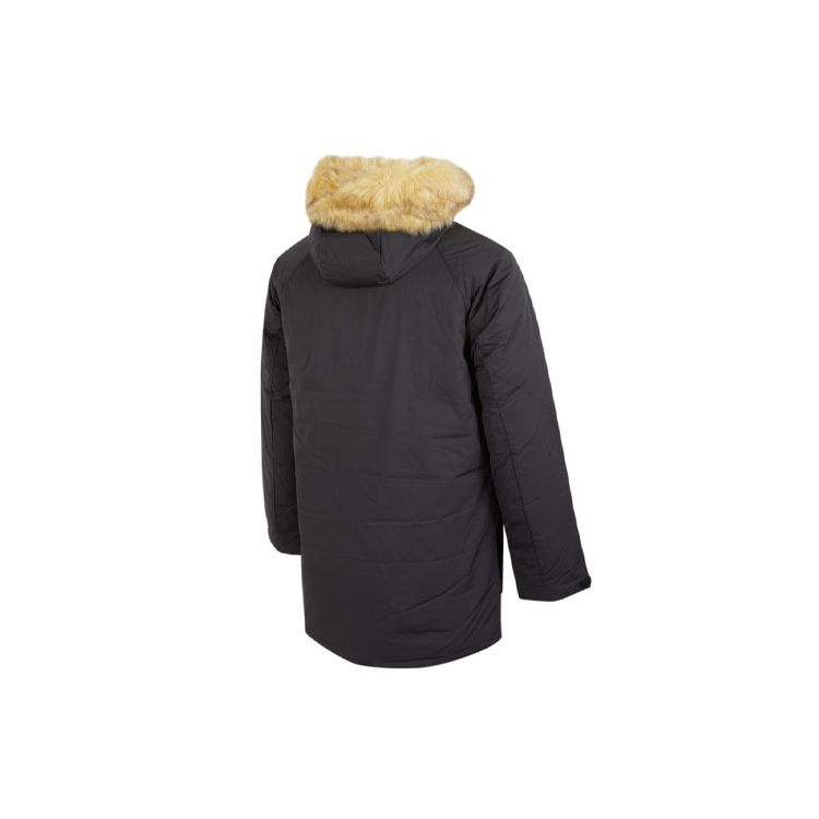 Adidas Down Parka Outdoor Solid Mid-Length Hooded Warm Down Jacket Men Outerwear Black H20761