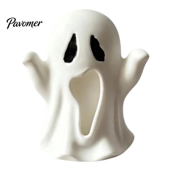 Decorative Halloween Figurines 3D Printed Ghost Figurine, Spooky Small Statue, Festival Atmosphere Ornament Cute Desktop Decoration for Party Tabletop