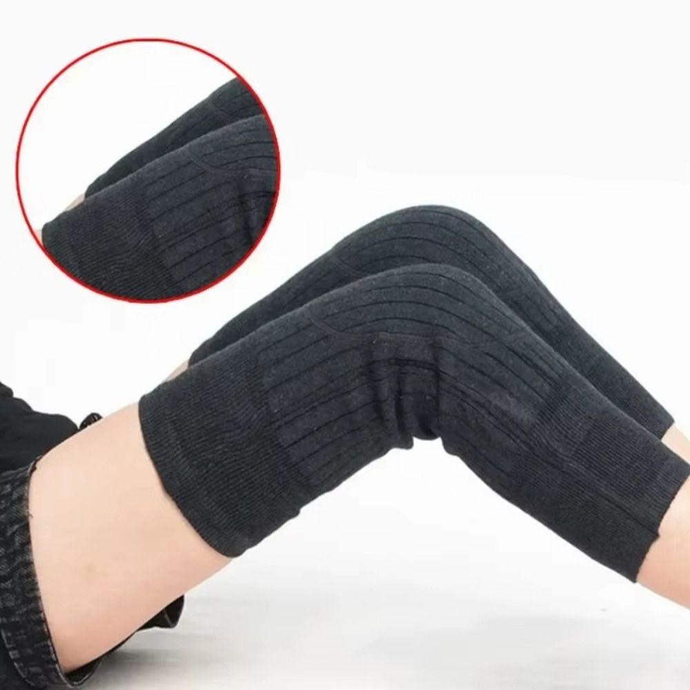 Elastic Thick Knee Protector Windproof Thermal Leg Warmers Knee Protective Cover  Men/Women